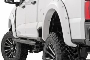 Ford F-250 Super Duty Fender Flares - Rough Country - Pocket - Oxford White - '23-'26
